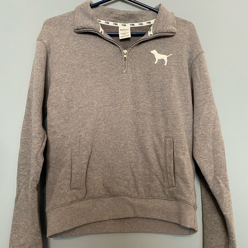 VS PINK Quarter Zip Pullover